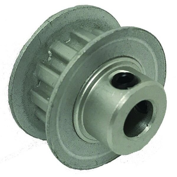 12XL025-6FA3, Timing Pulley, Aluminum, Clear Anodized